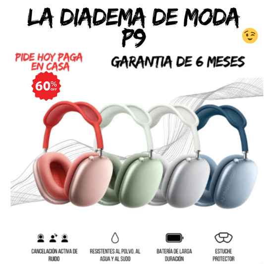 Diadema de moda P9 HOY 60% DE DESCUENTO