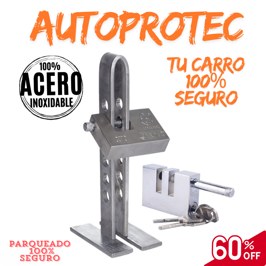 AutoProtec 100% acero y seguro ¡hoy con el 60% de descuento!